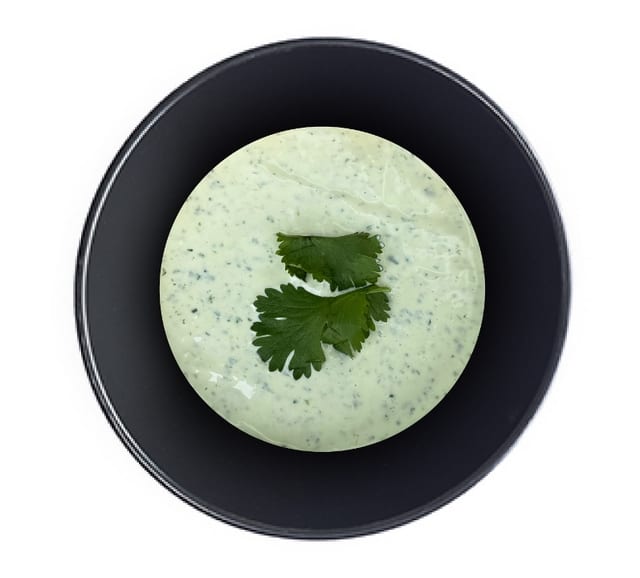 Side Cilantro Garlic Sauce.