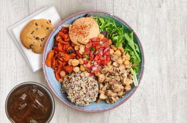Friday: Chicken & Hummus Bowl Combo.